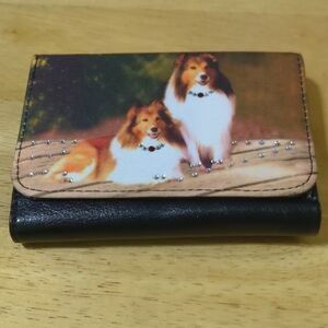 Vintage Collie Lover Billfold Wallet